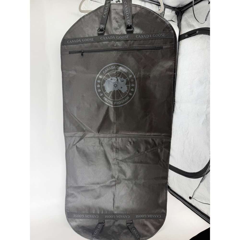Canada Goose Black Garment Bag Travel Suit Cover Arctic Program Logo